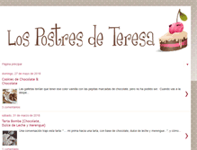 Tablet Screenshot of lospostresdeteresa.com